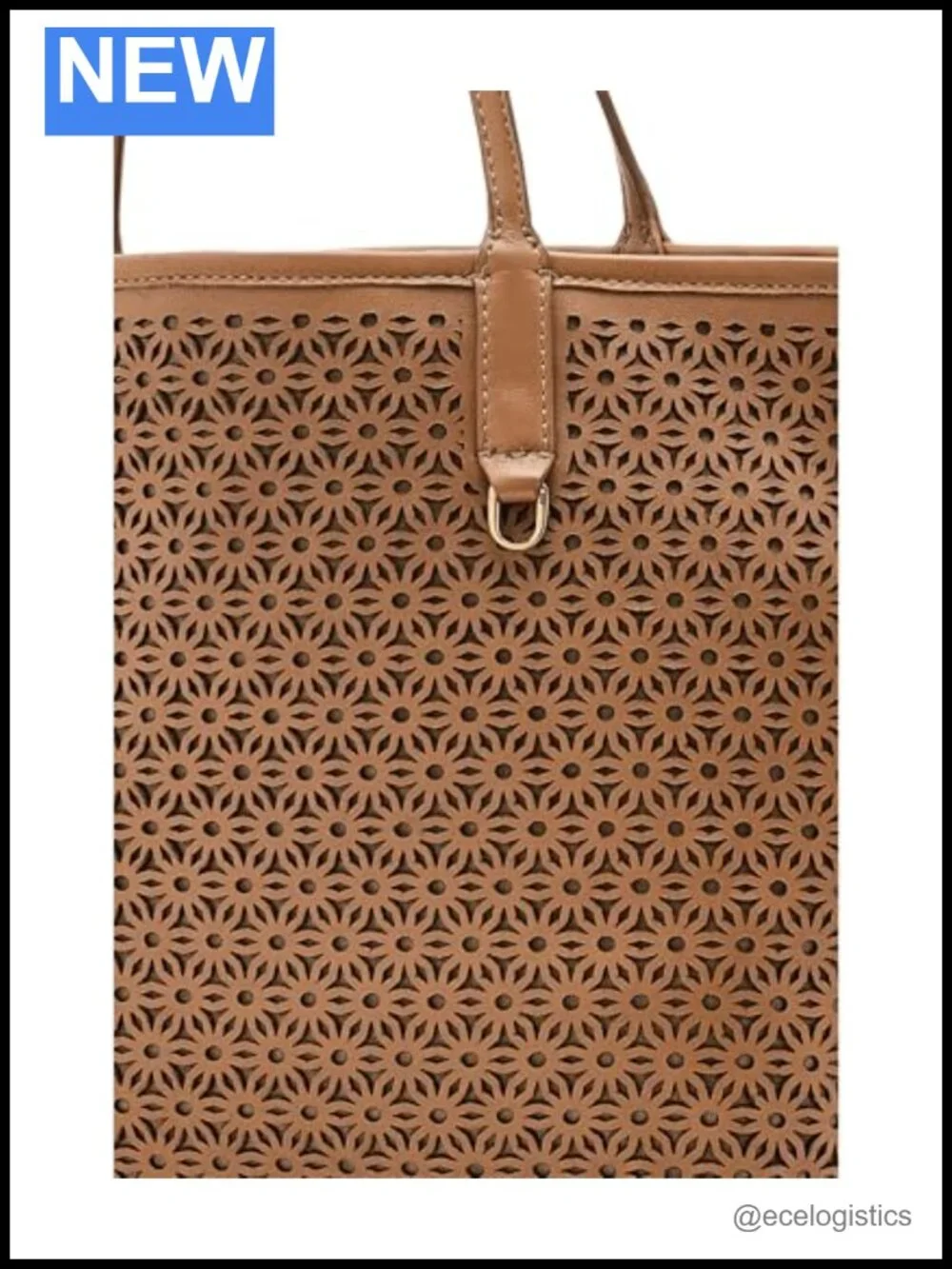 Leather Hobo Bag with Zipper Closure, Hand-Carry Tote